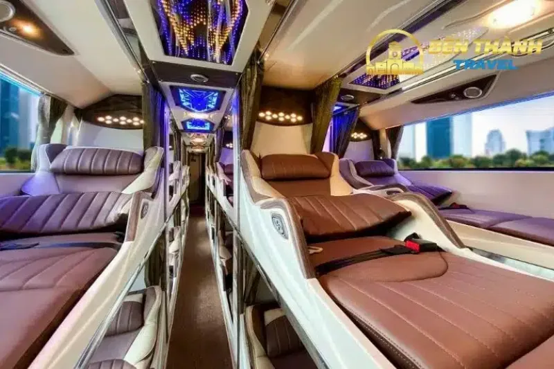 Nội thất xe limousine Sài Gòn Vũng Tàu cao cấp, sang trọng, tiện nghi