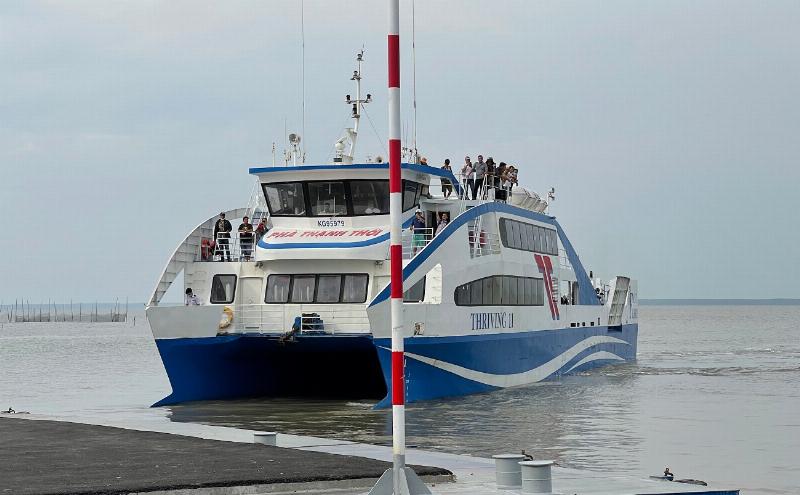 Phà Bình Khánh Cần Giờ tàu cao tốc đi Vũng Tàu