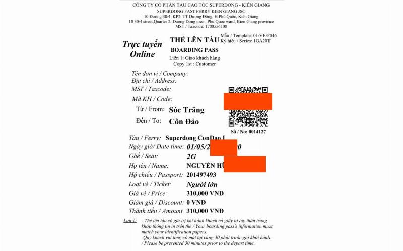 Tau Superdong đi Côn Đảo, di chuyển nhanh chóng và an toàn