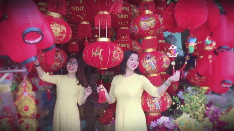 Vũng Tàu Tết đến đèn lồng
