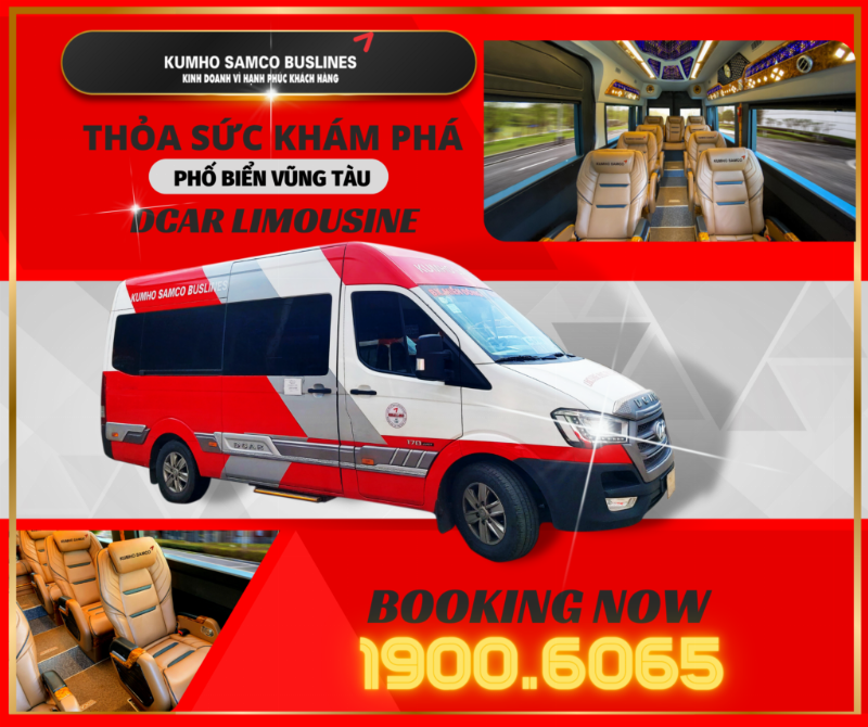 Xe Kumho Limousine đi Vũng Tàu chất lượng cao