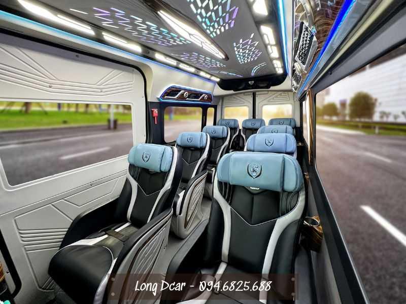 Xe Limousine Hoa Mai ngoại thất sang trọng, thiết kế hiện đại